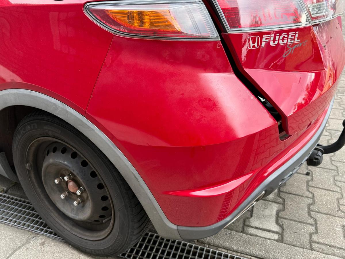 Honda Civic FK2 VIII original Stoßstange Stoßfänger hinten R81 Milano Red BJ08